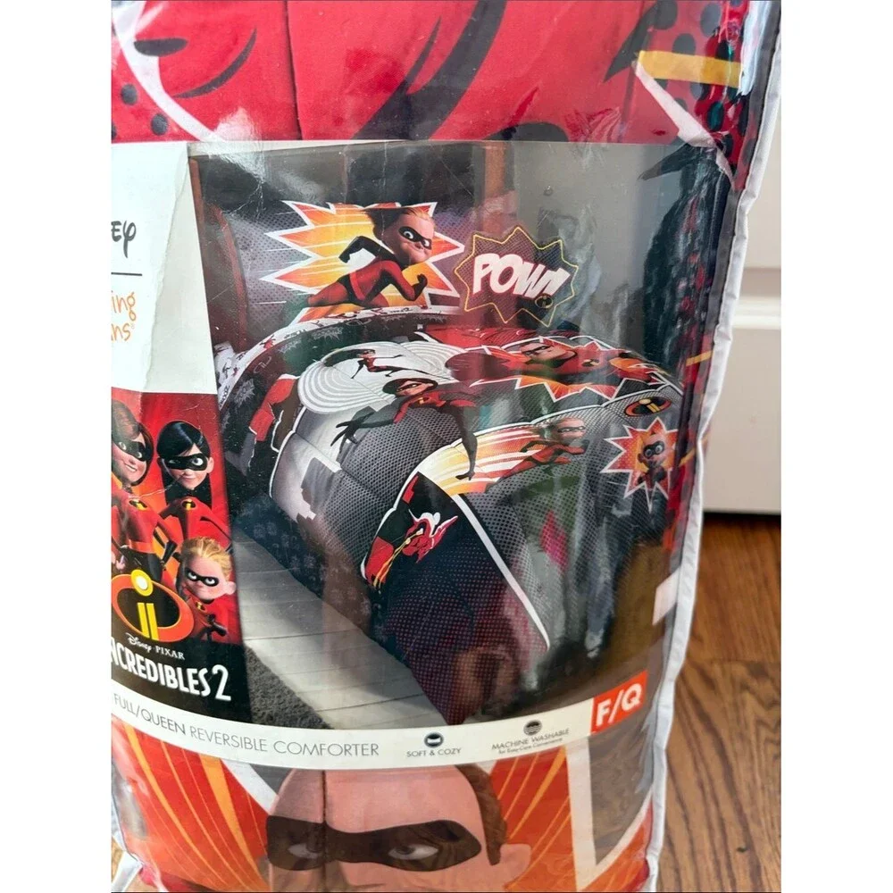 Jumping Beans Disney Incredibles 2 Full/Queen Reversible Comforter New